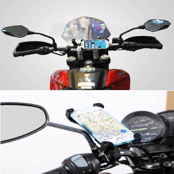 Mobile phone holder for universal bike